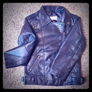 LJYH Toddler Faux Leather Jacket